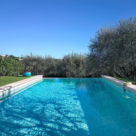 Bastide D'Architecte En Pierre Villa Cagnes-sur-Mer Luaran gambar