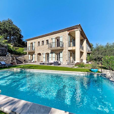 Bastide D'Architecte En Pierre Villa Cagnes-sur-Mer Luaran gambar
