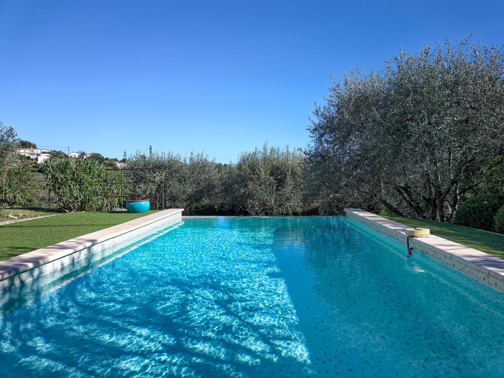Bastide D'Architecte En Pierre Villa Cagnes-sur-Mer Luaran gambar