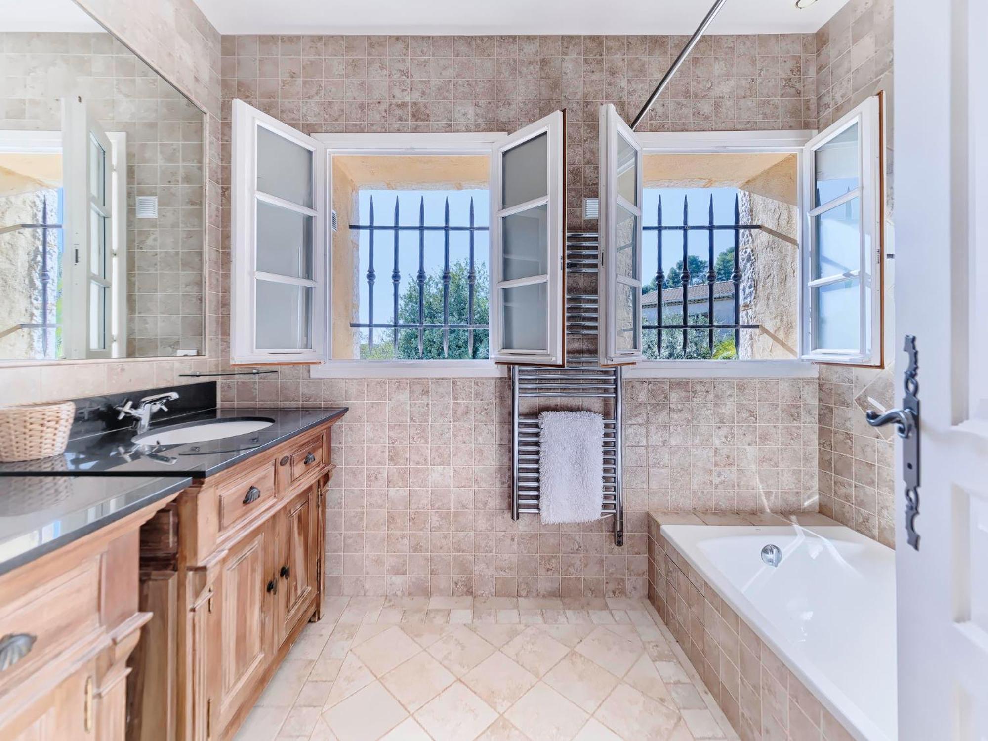 Bastide D'Architecte En Pierre Villa Cagnes-sur-Mer Luaran gambar
