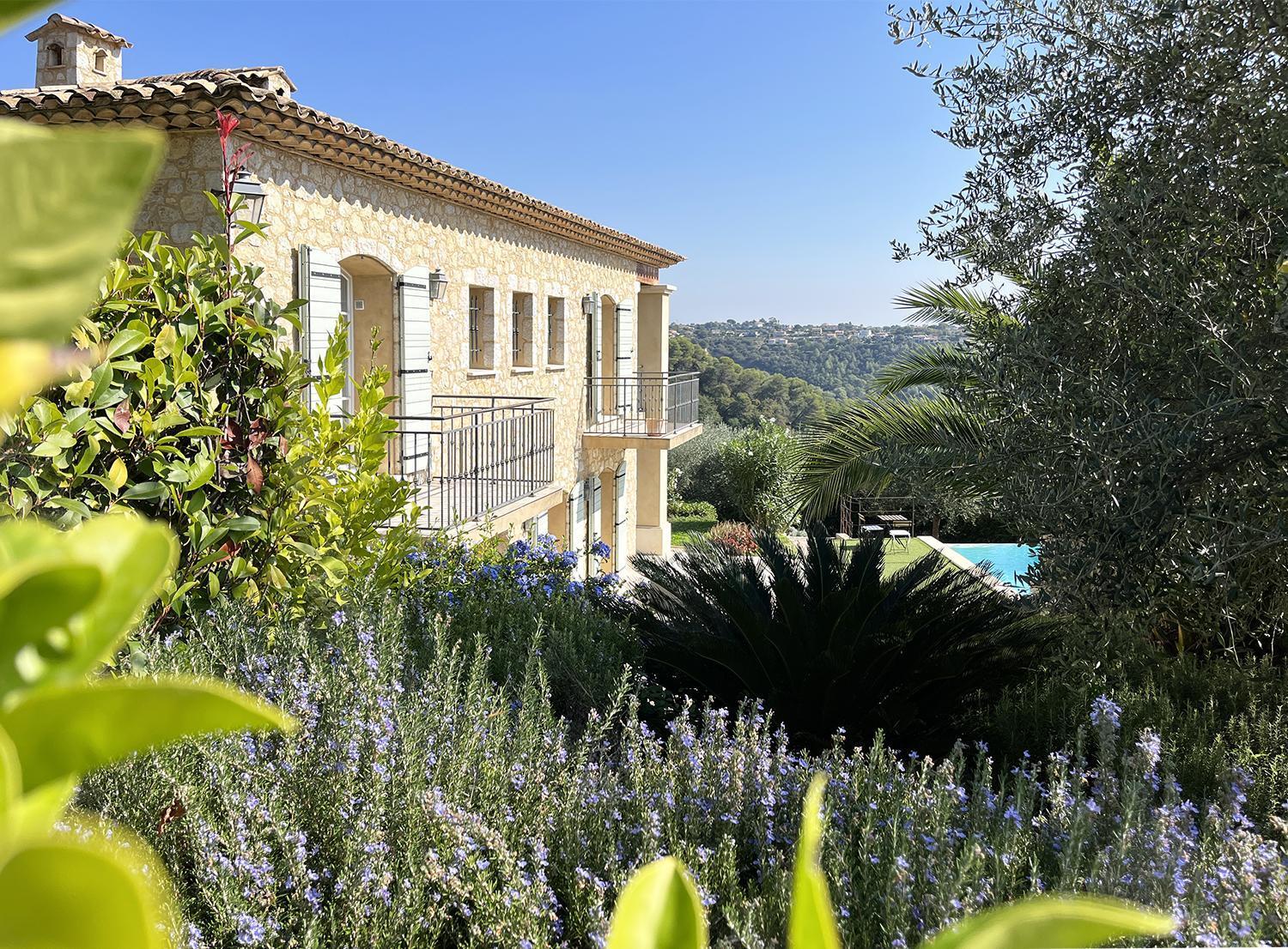 Bastide D'Architecte En Pierre Villa Cagnes-sur-Mer Luaran gambar